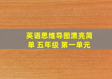 英语思维导图漂亮简单 五年级 第一单元